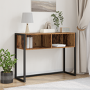 vidaXL Végasztal tárolóval Öreg fa 100 x 36 x 75 cm Faanyag