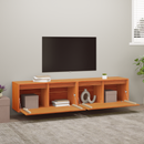 vidaXL Fali Szekrény 2 pcs Faggyú barna 80 x 30 x 35 cm Tömör fenyőfa