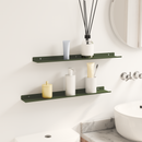 vidaXL Lebegő polc 2 pcs Olajzöld 60 x 8,5 x 2,5 cm Acél