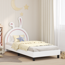 vidaXL Gyerekágy kerettel Fehér 80 x 200 cm PU