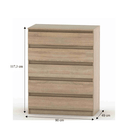 5 fiókos komód, tölgy sonoma, HANY NEW 005