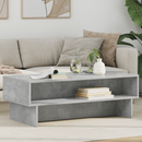 vidaXL Dohányzóasztal Beton Szürke 100 x 46 x 35 cm Faanyag