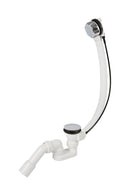 CR kádszifon - KRÓM - Automata leeresztővel - KRÓM túlfolyóval - 55 cm x 40/50mm