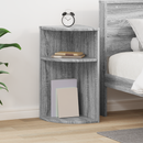 vidaXL Végasztal Szürke Sonoma 29,6 x 29,6 x 60 cm Faanyag