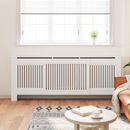 vidaXL Radiátor fedezék 2 pcs Fehér 205 x 20,5 x 81,5cm Faanyag