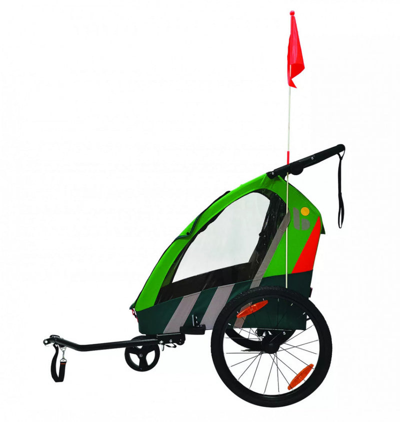 Bellelli Trailblazer biciklis utánfutó 32kg-ig - Green
