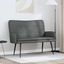 vidaXL Kétüléses Kanapé Sötétszürke 115 x 61 x 87 cm Szövet