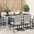 vidaXL Kerti Asztal Fehér 190 x 90 x 75 cm polirattan