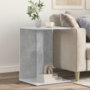 vidaXL Oldal asztal Beton Szürke 45 x 40 x 62,5 cm Faanyag