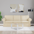 vidaXL Kanapé Krém 215 x 82 x 80 cm szövet
