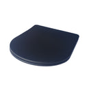 Viva FEKETE BRILLA SLIM L WC ülőke - duroplast - lecsapódásgátlós - levehető klikk - 42 x 36,5 cm