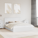 vidaXL Tárolós Ágy fejtámlával fiókkal Fehér 160 x 200 cm Faanyag