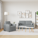 vidaXL Kanapé Szett 2 pcs Világosszürke 158 x 78 x 80 cm szövet