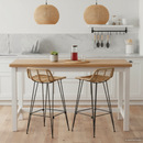vidaXL Bárszék 44 x 46 x 91 cm Rudas Vas Dia, 10mm