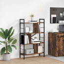 vidaXL Könyvespolc Füstölt tölgy 75 x 30 x 123,5 cm Faanyag