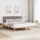 vidaXL Ágykeret Kárpitozott Fejtámlával fejtámlával Barna 180 x 200 cm