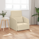 vidaXL Kanapéágy Krém 65 x 80 x 83 cm szövet