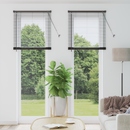 vidaXL Zsalugáter Redőnyök Fekete 220 x 75 cm Alumínium