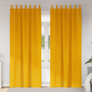vidaXL Sötétítő függönyök 2 pcs Mustár sárga 140 x 245 cm Bársony