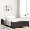 vidaXL Boxrugós ágy matracmal Sötét Barna 120 x 190 cm szövet