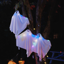vidaXL Halloween Függő Szellem 3 pcs Fehér 52 x 62 cm Poliészter