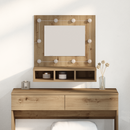 vidaXL Tükörszekrény polcokkal Artisan tölgy 60 x 31,5 x 62 cm Faanyag