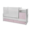 Lorelli Trend PLUS kombi ágy 70x165 - White Orchid Pink