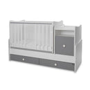 Lorelli Trend PLUS kombi ágy 70x165 - White Stone Grey