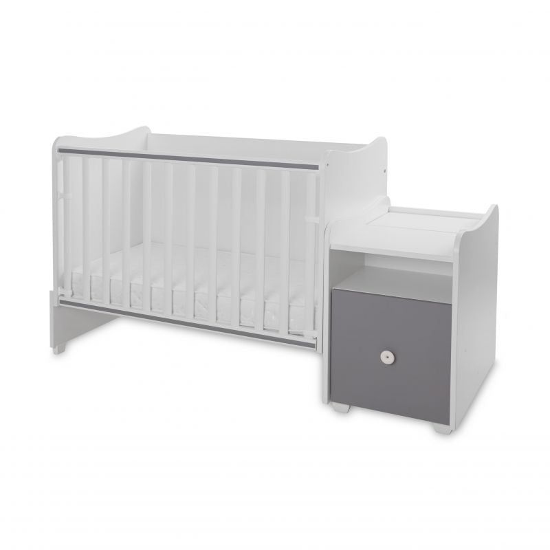 Lorelli Trend PLUS kombi ágy 70x165 - White Stone Grey