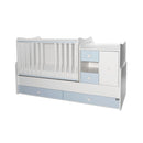 Lorelli MiniMax kombi ágy 72x190 - White / Baby Blue
