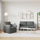 vidaXL Kanapé Szett 2 pcs Sötétszürke 156 x 82 x 85 cm Szövet