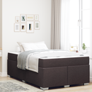 vidaXL Ágykeret matracmal Sötét Barna 120 x 200 cm szövet