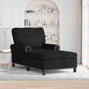 vidaXL PÁRÁS FOTEL párnával Fekete 91 x 157 x 91 cm szövet