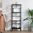 vidaXL Könyvespolc Fekete tölgy 40 x 29,5 x 115 cm Faanyag
