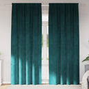 vidaXL Sötétítő függönyök 2 pcs Sötétzöld 140 x 260 cm Bársony