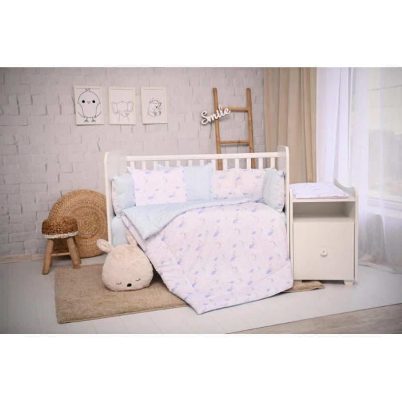 Lorelli ágynemű garnitúra Trend kombi ágyhoz - Blue Moon& Stars
