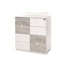 Lorelli Cupboard pelenkázó komód - White & Artwood