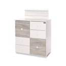 Lorelli Cupboard pelenkázó komód - White & Artwood