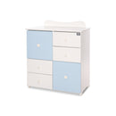 Lorelli Cupboard pelenkázó komód - White & Baby Blue