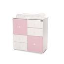 Lorelli Cupboard pelenkázó komód - White & Orchid Pink