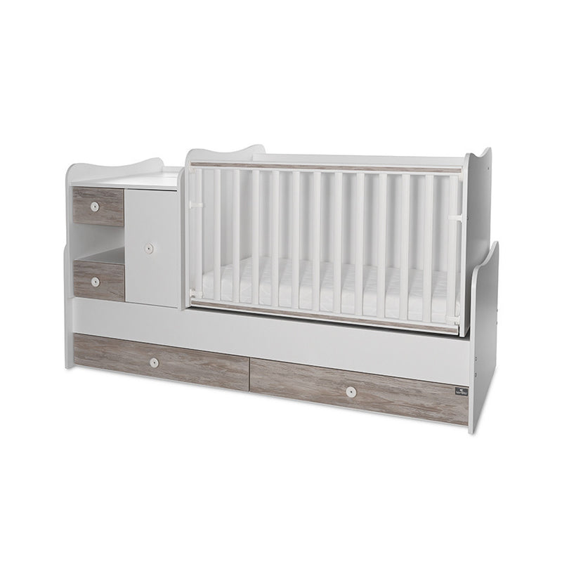Lorelli Mini Max kombi ágy 190x72 - White Artwood New
