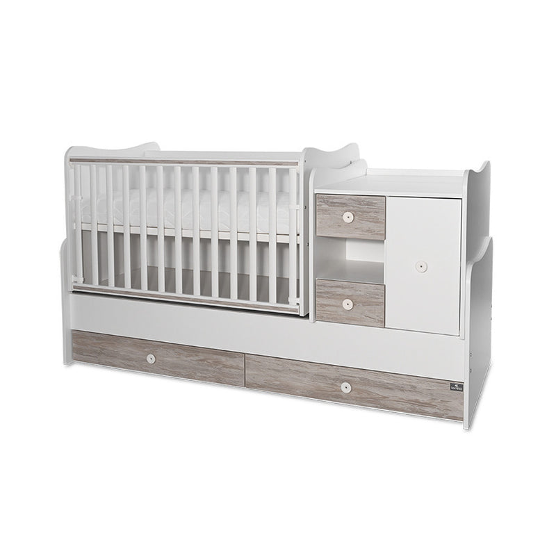 Lorelli Mini Max kombi ágy 190x72 - White Artwood New