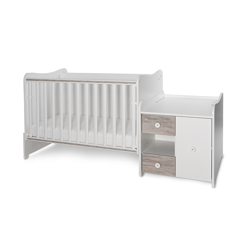 Lorelli Mini Max kombi ágy 190x72 - White Artwood New