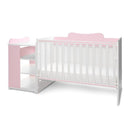 Lorelli Multi kombi ágy 190x72 - White Orchid Pink