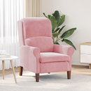 vidaXL karosszék Rózsaszín Bársony