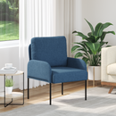 vidaXL Kanapék párnával 55cm Kék Furnér