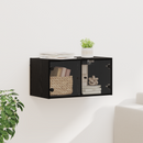 vidaXL Fali Szekrény Fekete tölgy 68 x 37 x 35 cm Faanyag