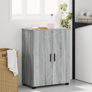 vidaXL Fürdőszoba Székény Szürke Sonoma 60 x 35 x 80 cm Faanyag & Fém
