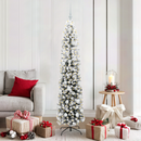 vidaXL Mű karácsonyfa 300 LED-del Zöld 180 cm PVC, acél és műanyag