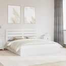 vidaXL Tárolós Ágy fejtámlával fiókkal Fehér 180 x 200 cm Faanyag